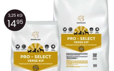 Nieuw: Dogpalace Pro Select. Gezonde voeding voor iedere hond