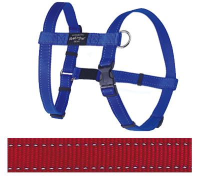 ROGZ FOR DOGS FANBELT TUIG ROOD 20 MMX45-75 CM