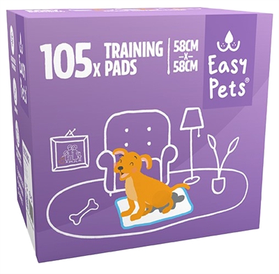 EASYPETS PUPPY TRAINING PADS 58X58 CM 105 ST