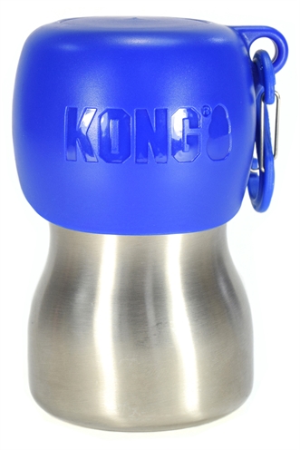 KONG H2O DRINKFLES RVS BLAUW 280 ML
