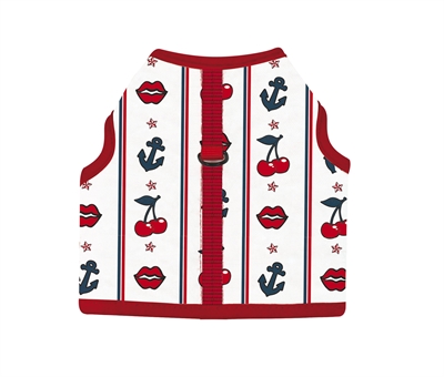 CROCI HONDENTUIG SLOT PRINT WIT / ROOD 41-48 CM