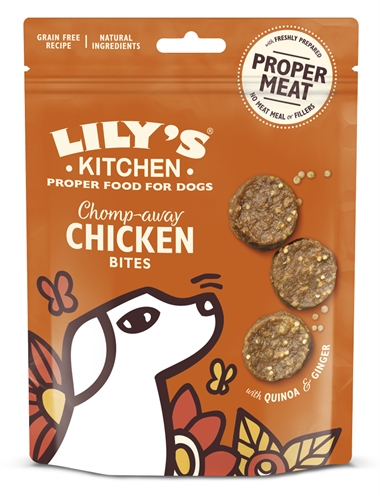 LILY'S KITCHEN DOG CHOMP-AWAY CHICKEN BITES 70 GR