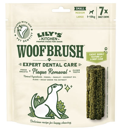LILY'S KITCHEN DOG WOOFBRUSH DENTAL CARE SMALL 7X22 GR