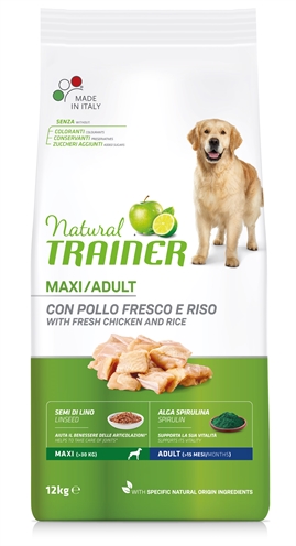 NATURAL TRAINER DOG MAXI ADULT CHICKEN / RICE 12 KG