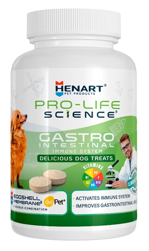 HENART PRO LIFE SCIENCE HOND GASTROINTESTINAL TRACT IMMUUNSYSTEEM 150 GR 100 TBL