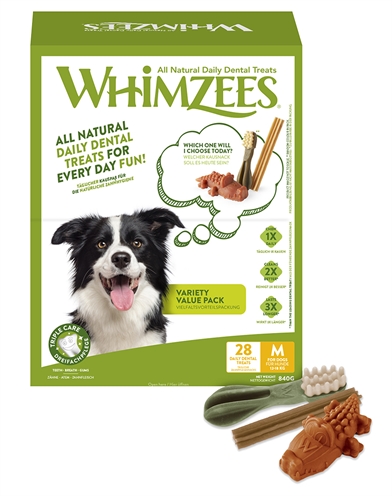 WHIMZEES VARIETY BOX MEDIUM 28 ST