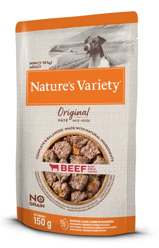 NATURES VARIETY ORIGINAL MINI POUCH BEEF 8X150 GR