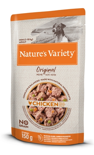 NATURES VARIETY ORIGINAL MINI POUCH CHICKEN 8X150 GR