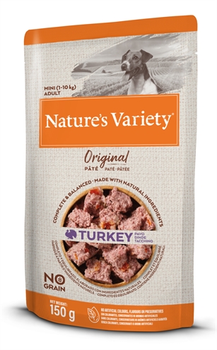 NATURES VARIETY ORIGINAL MINI POUCH TURKEY 8X150 GR