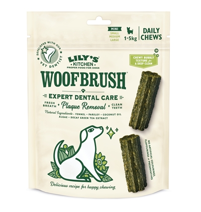 LILY'S KITCHEN DOG WOOFBRUSH DENTAL CARE MINI 10X13 GR