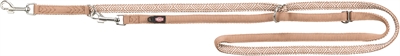 TRIXIE HONDENRIEM BOHO RUITEN VERSTELBAAR PREMIUM MET NEOPREEN KARAMEL XS 200X1 CM