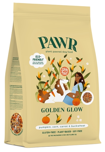 PAWR PLANTAARDIG VEGAN GOLDEN GLOW WORTEL / MAÏS / POMPOEN / BOEKWEIT 750 GR