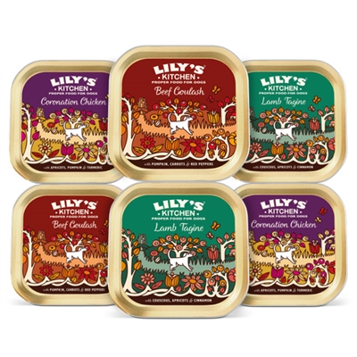 LILY'S KITCHEN DOG ADULT WORLD DISHES MULTIPACK 6X150 GR