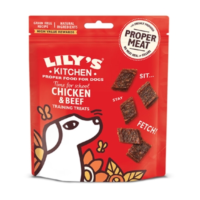 LILY'S KITCHEN DOG ADULT TRAINING TREATS CHICKEN / BEEF 70 GR
