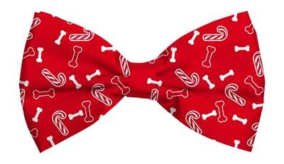 PLENTY GIFTS KERST VLINDERSTRIK BOT / CANDY CANE ROOD 6X12