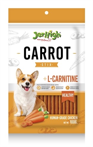 JERHIGH CARROT STIX MET KIP EN L-CARNITINE 100 GR