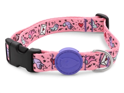 MORSO HALSBAND HOND GERECYCLED SWEET TWEET ROZE 30-42X1