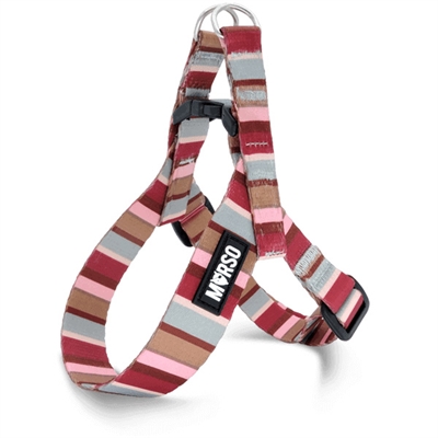 MORSO MINI HONDENTUIG VERSTELBAAR GERECYCLED SKYLINE ROOD / ROZE 32-41X2