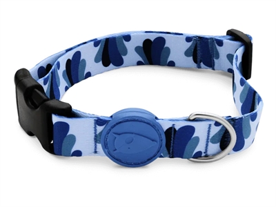 MORSO HALSBAND HOND GERECYCLED SPLASH BLAUW 30-42X1