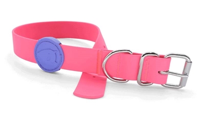 MORSO HALSBAND HOND WATERPROOF GERECYCLED PASSION PINK ROZE 23-31X1