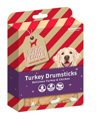 CUPID & COMET XMAS TURKEY DRUMSTICKS 160 GR