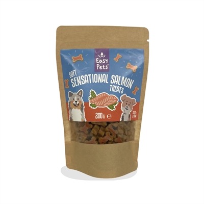 EASYPETS SOFT SENSATIONAL SALMON TREATS 200 GR