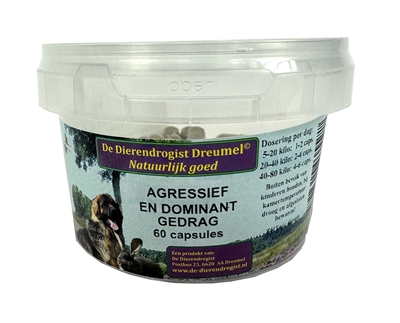 DIERENDROGIST AGRESSIEF / DOMINANT CAPSULES 60 ST