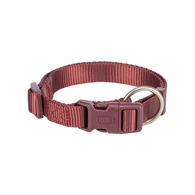 TRIXIE HALSBAND HOND PREMIUM SANGRIA ROOD 22-35X1 CM