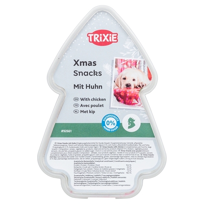 TRIXIE XMAS SNACKS MET KIP 500 GR