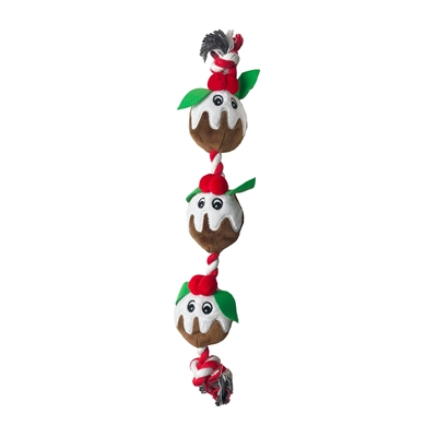 HAPPY PET KERSTPUDDING FLOSTOUW 49X9X6 CM