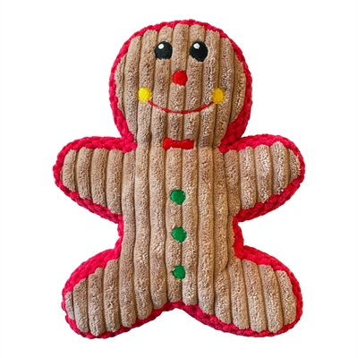 HAPPY PET CHRISTMAS PEPERKOEKMAN RIBSTOF 22X18X5 CM