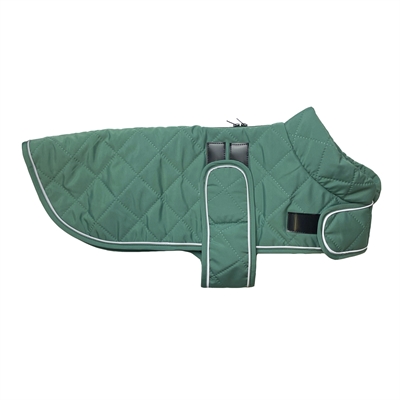 HAPPY PET HONDENJAS GO WALK QUILTED CLASSIC TEAL GROEN XS 30 CM