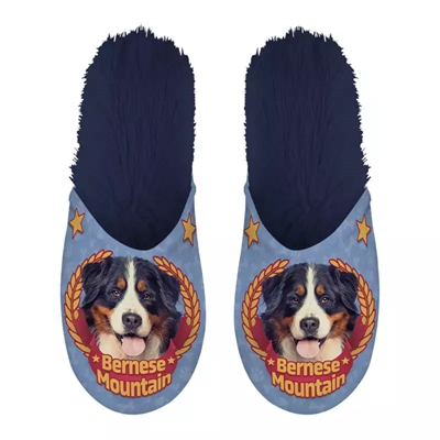 PANTOFFEL BERNESE MOUNTAIN DOG DONKERBLAUW MAAT 39-42