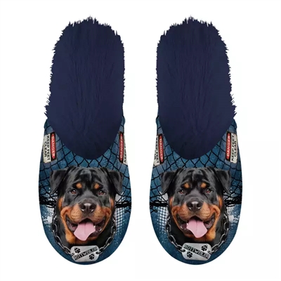 PANTOFFEL ROTTWEILER DONKERBLAUW MAAT 39-42