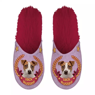 PANTOFFEL JACK RUSSEL ROZE / FUCHSIA MAAT 39-42