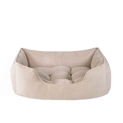 ROSEWOOD 40 WINKS HONDENMAND CORD RIBSTOF BEIGE 46X36X15 CM