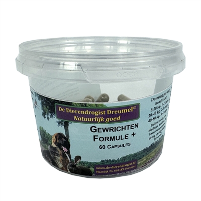 DIERENDROGIST GEWRICHTSFORMULE+ CAPSULES 60 ST