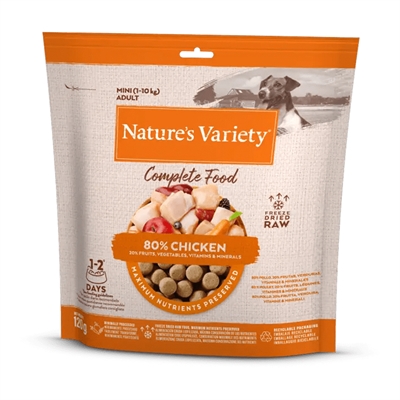 NATURES VARIETY FREEZE DRIED MINI CHICKEN 120 GR