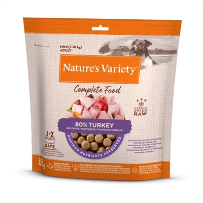 NATURES VARIETY FREEZE DRIED MINI TURKEY 120 GR