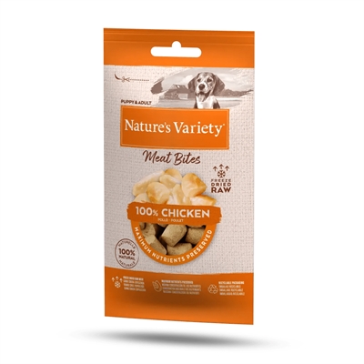 NATURES VARIETY FREEZE DRIED BITES CHICKEN 20 GR
