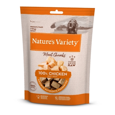 NATURES VARIETY FREEZE DRIED CHUNKS CHICKEN 50 GR