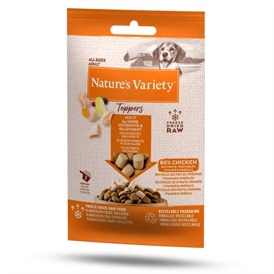 NATURES VARIETY FREEZE DRIED TOPPERS CHICKEN 15 GR