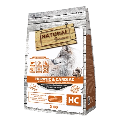 NATURAL GREATNESS VETERINARY DIET DOG HEPATIC-CARIDAC COMPLETE ADULT 2 KG