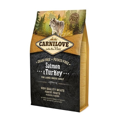 CARNILOVE SALMON / TURKEY ADULT LARGE BREED 4 KG