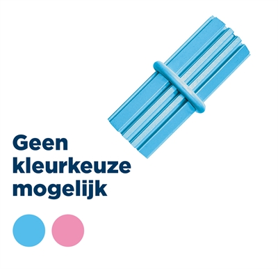 KONG PUPPY TEETHING STICK ROZE OF LICHTBLAUW ASSORTI 12X5
