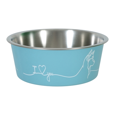 ZOLUX LOVE VOERBAK HOND BLAUW 15 CM 750 ML
