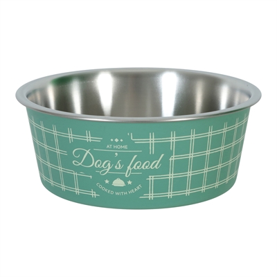 ZOLUX FOOD VOERBAK HOND GROEN 15 CM 750 ML