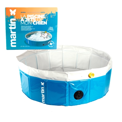 MARTIN POOL MET JETS BLAUW / WIT 80X20 CM