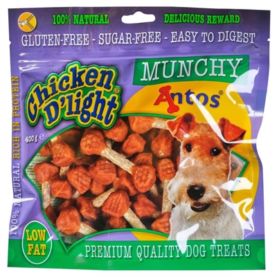ANTOS CHICKEN D'LIGHT MUNCHY 400 GR