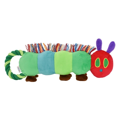 ERIC CARLE PLUCHE RUPSJE NOOIT GENOEG TREK FLOSTOUW 41 CM